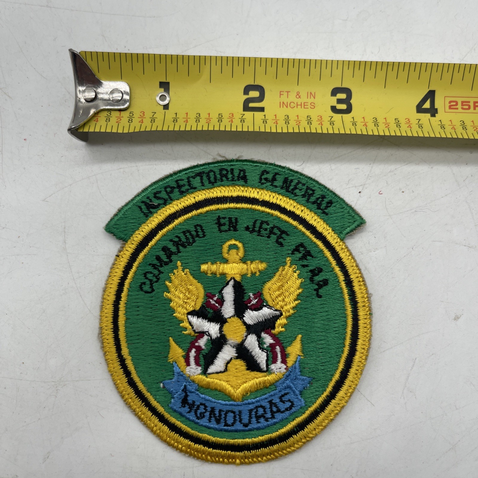 Honduras Military Inspector General Patch Insignia Commander In Chief COMANDO EN