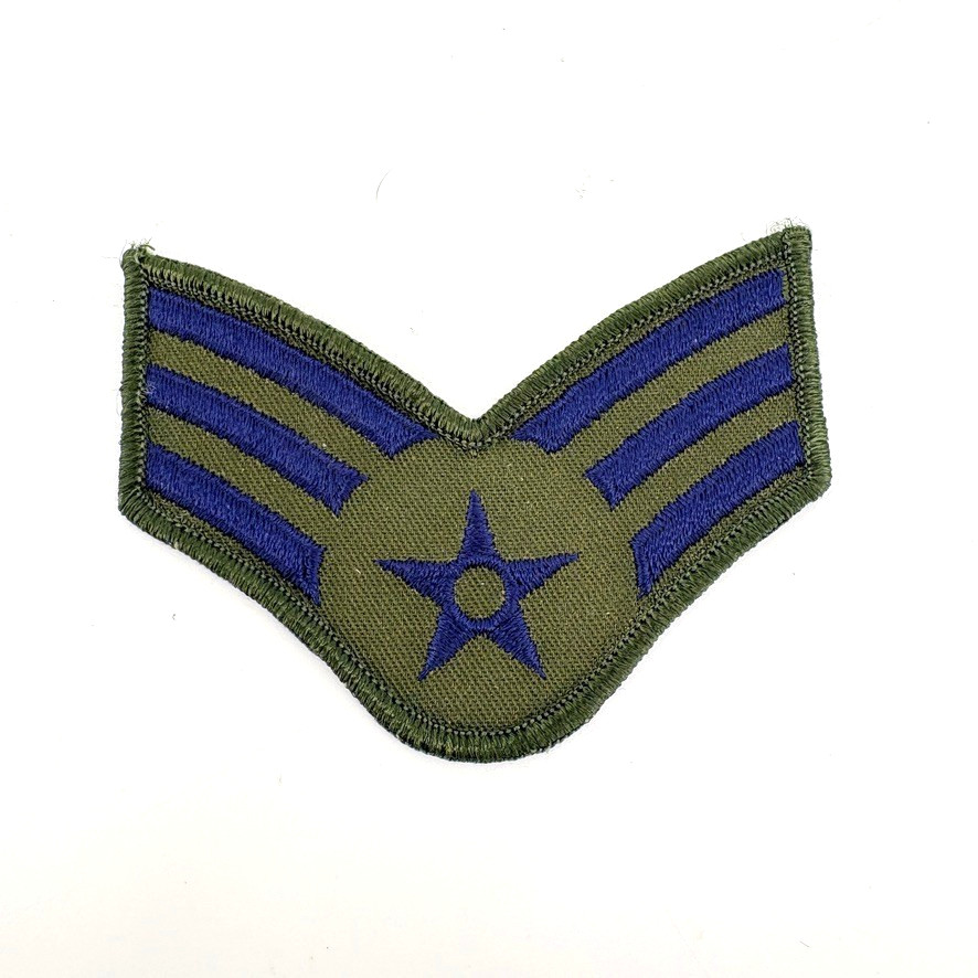 US Air Force Senior Airman E-4 Large Male Size Subdued Patch
