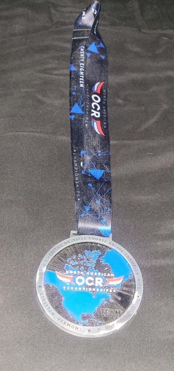 North American OCR 2018 Championships Team Finisher Medal - Stratton Vermont