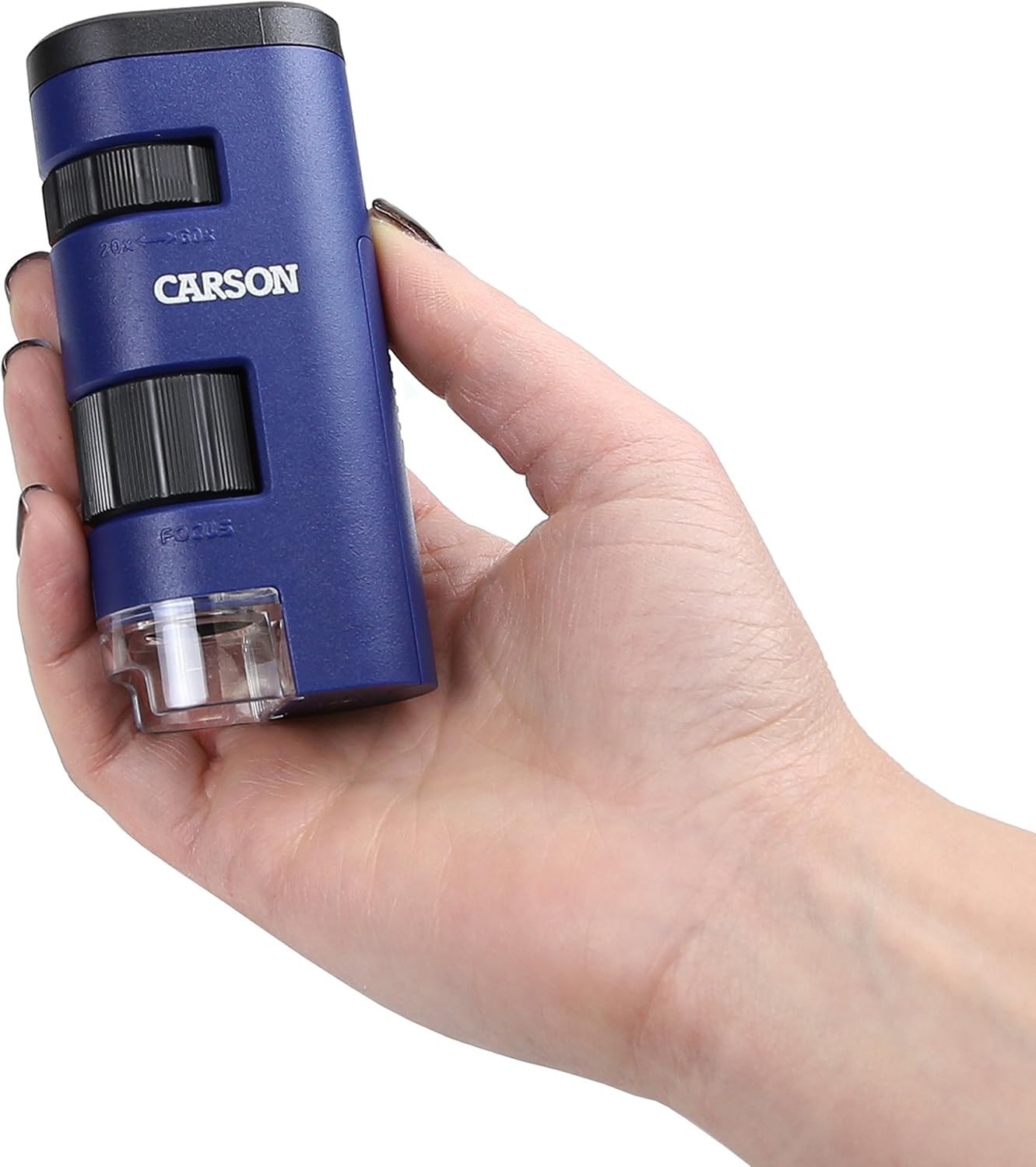 Handheld 20x-60x LED Microscope - Ideal STEM Learning Tool for Exploration