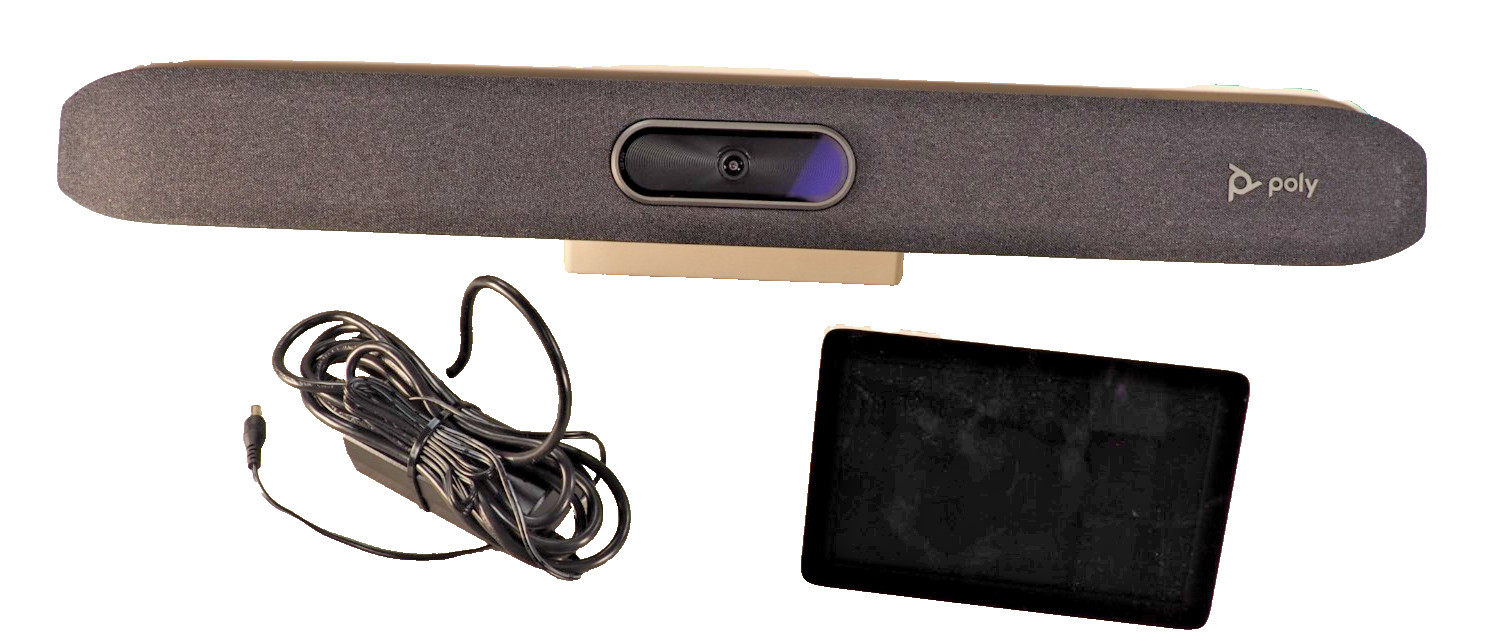 Polycom Poly Studio X50 Video Conference Bar w/Poly TC8 Control Unit & AC PSU