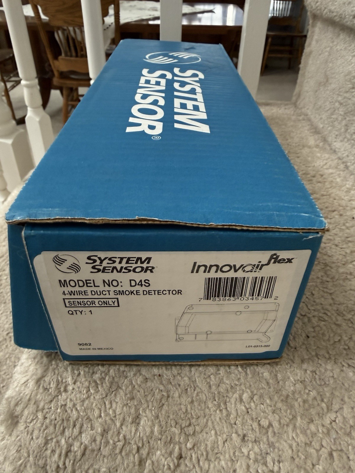 System Sensor D4120 Photoelectric Duct Smoke Detector 4-Wire