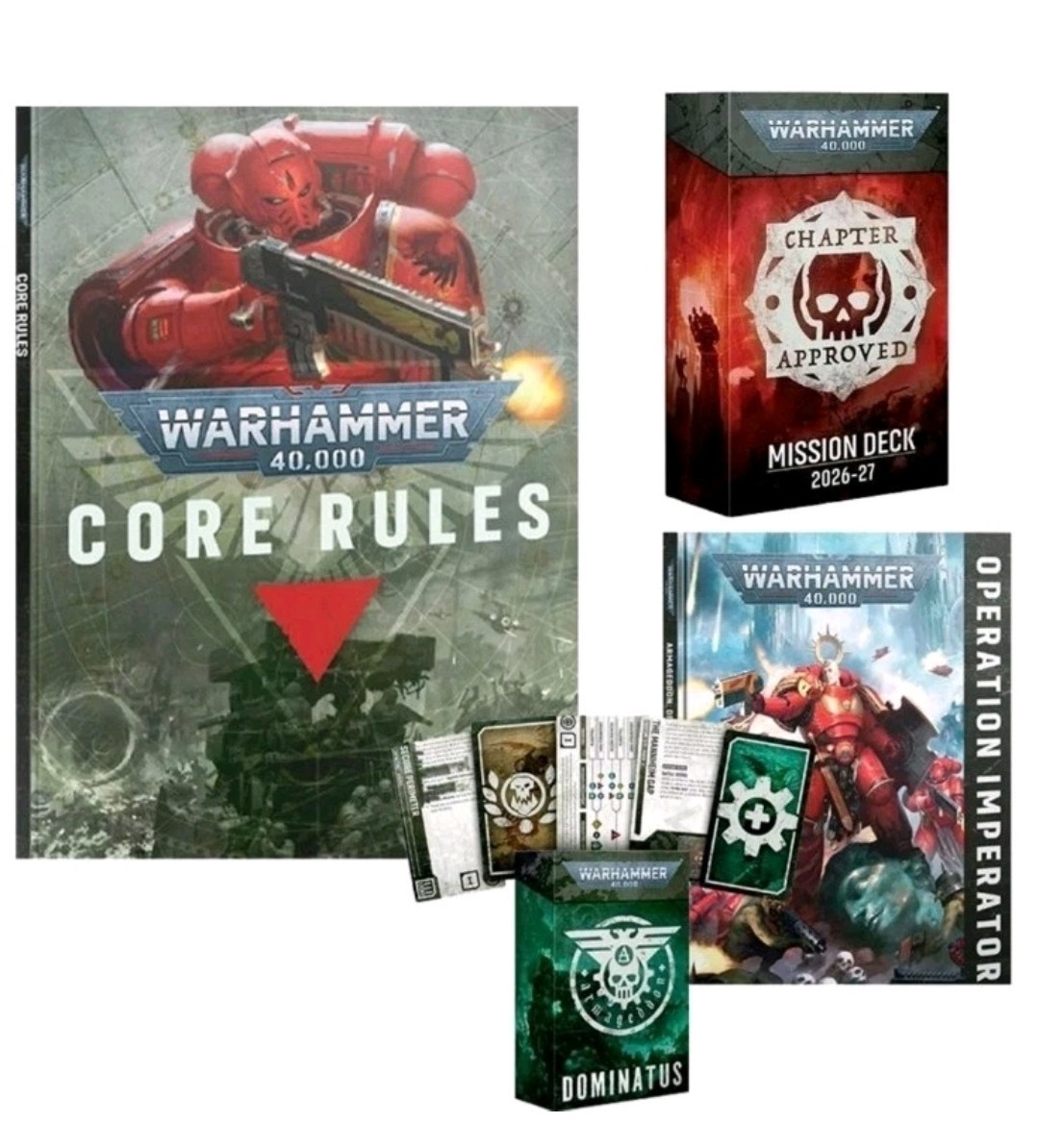 Armageddon RULE Books And Mission Decks - Warhammer 40k