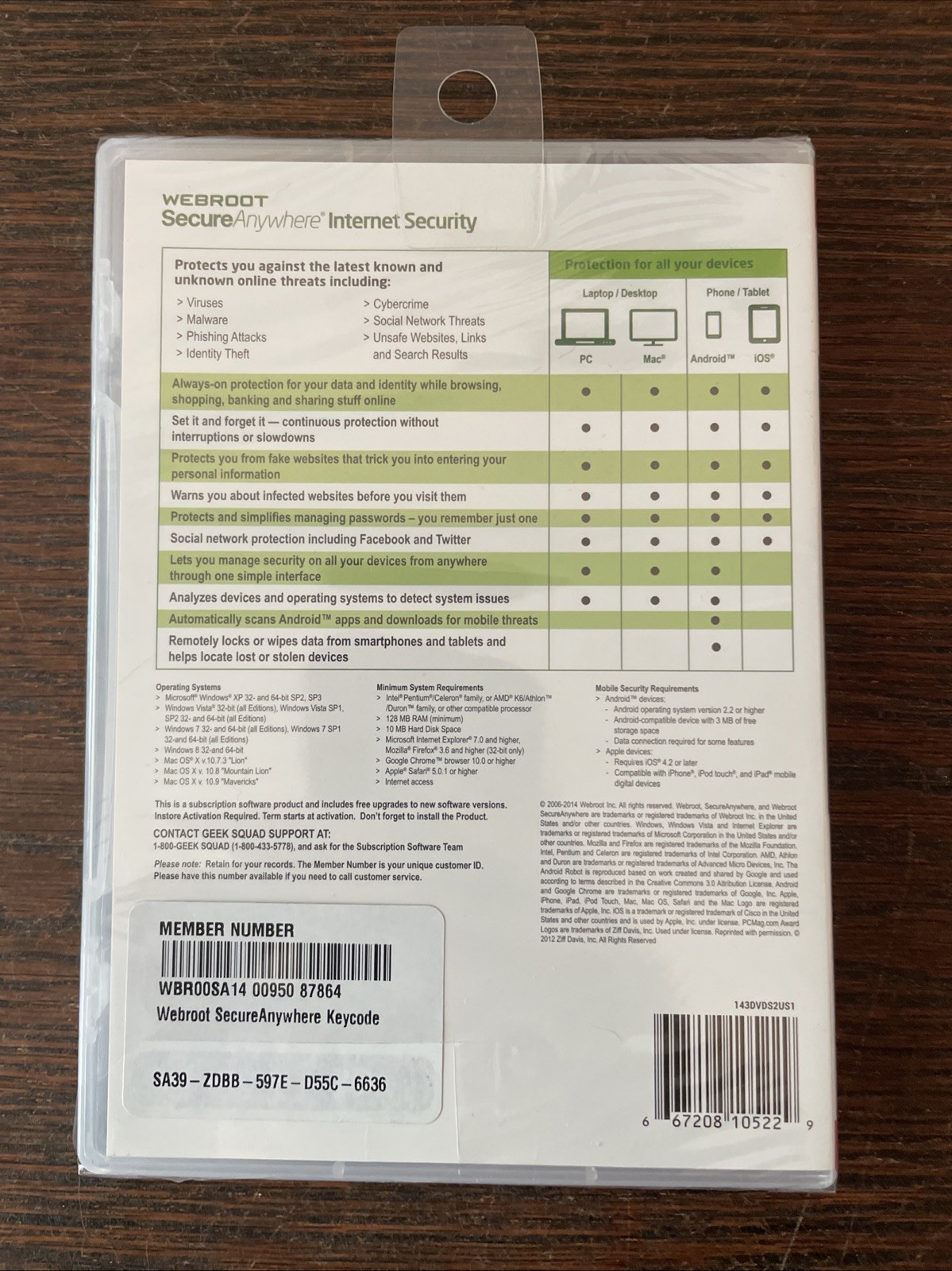 Webroot SecureAnywhere Internet Security - Full Version for Windows & Mac