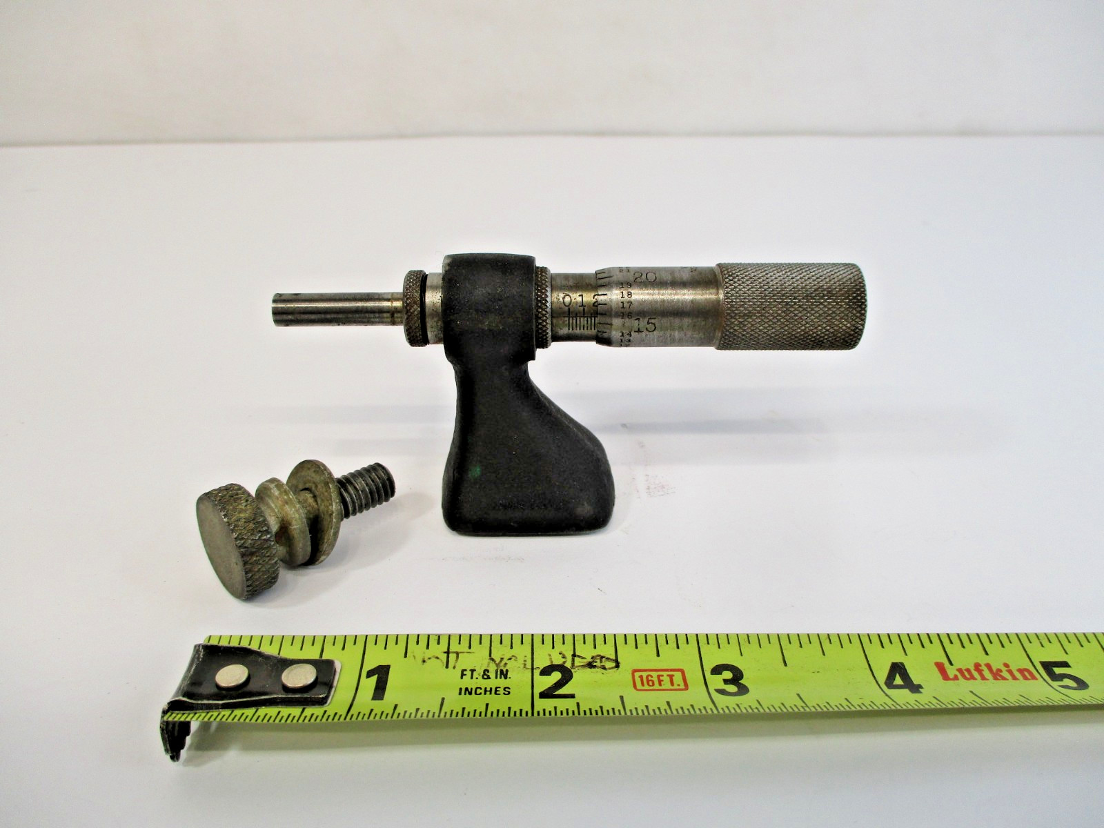 STARRETT # 263 Micrometer HEAD 0" - 1" x .001" Smooth Spindle Keyed Base in VGC