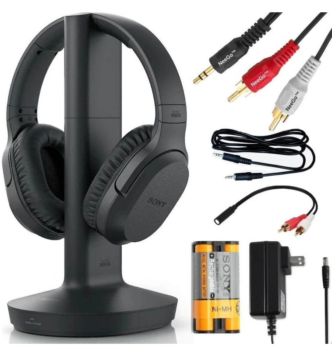 🔥Sony Wireless Headphones Great for TV Watching with Transmitter Dock