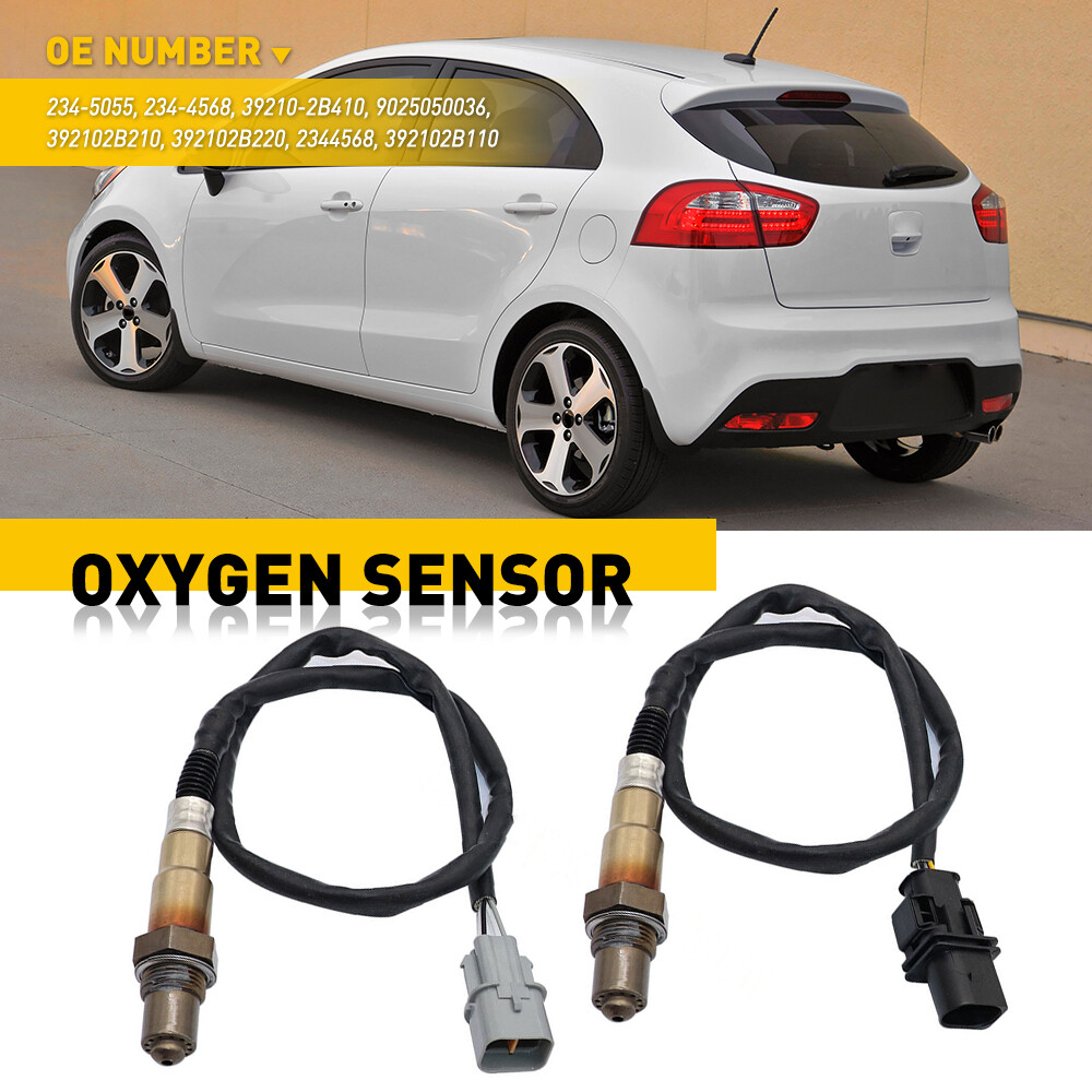 2pcs Oxygen Sensor O2 For 12 13 14 15 16 17 Hyundai Accent Veloster Kia Rio 1.6L