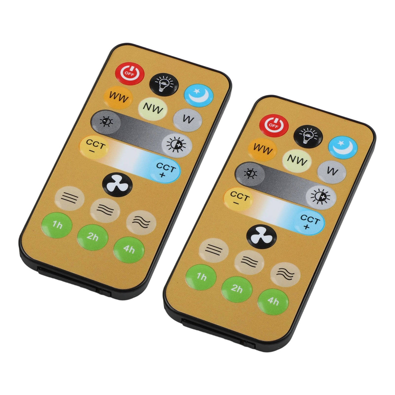 Two Pack Wireless Remotes for Easy For E27 Ceiling Fan and Light Control