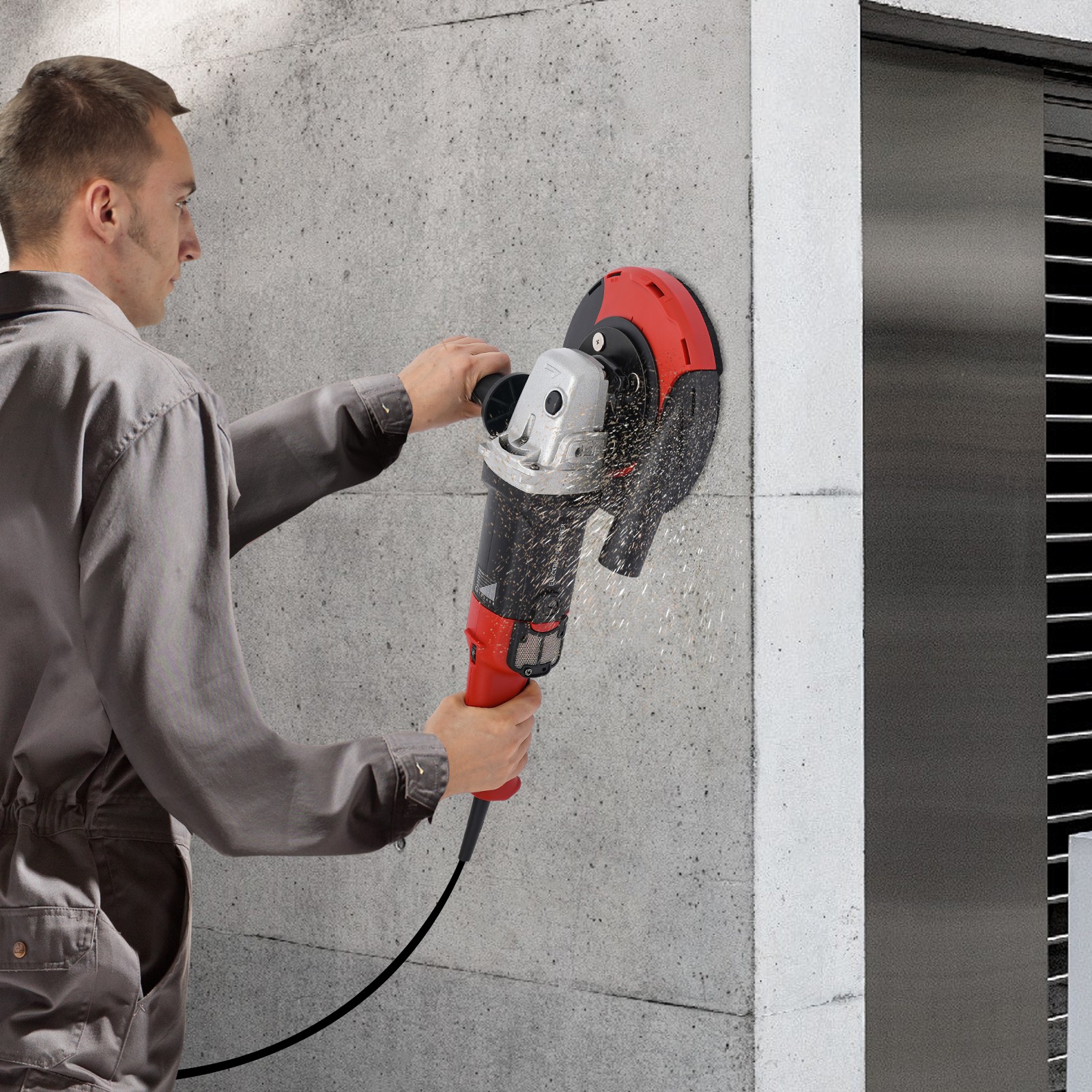 Grinding Machine, Concrete Grinder Set, Dust-Free Grinding Machine 1580W