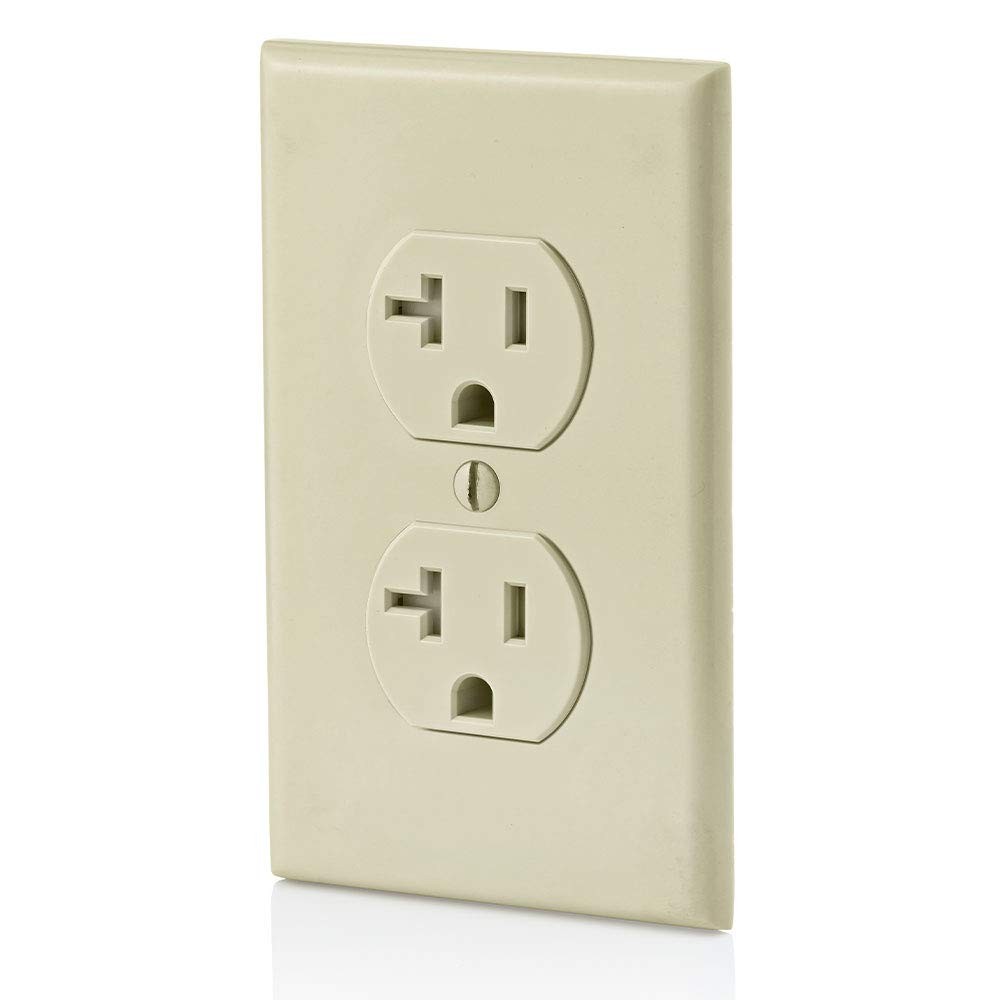 20 Amp Tamper-Resistant Duplex Outlet, T5820-I, Ivory