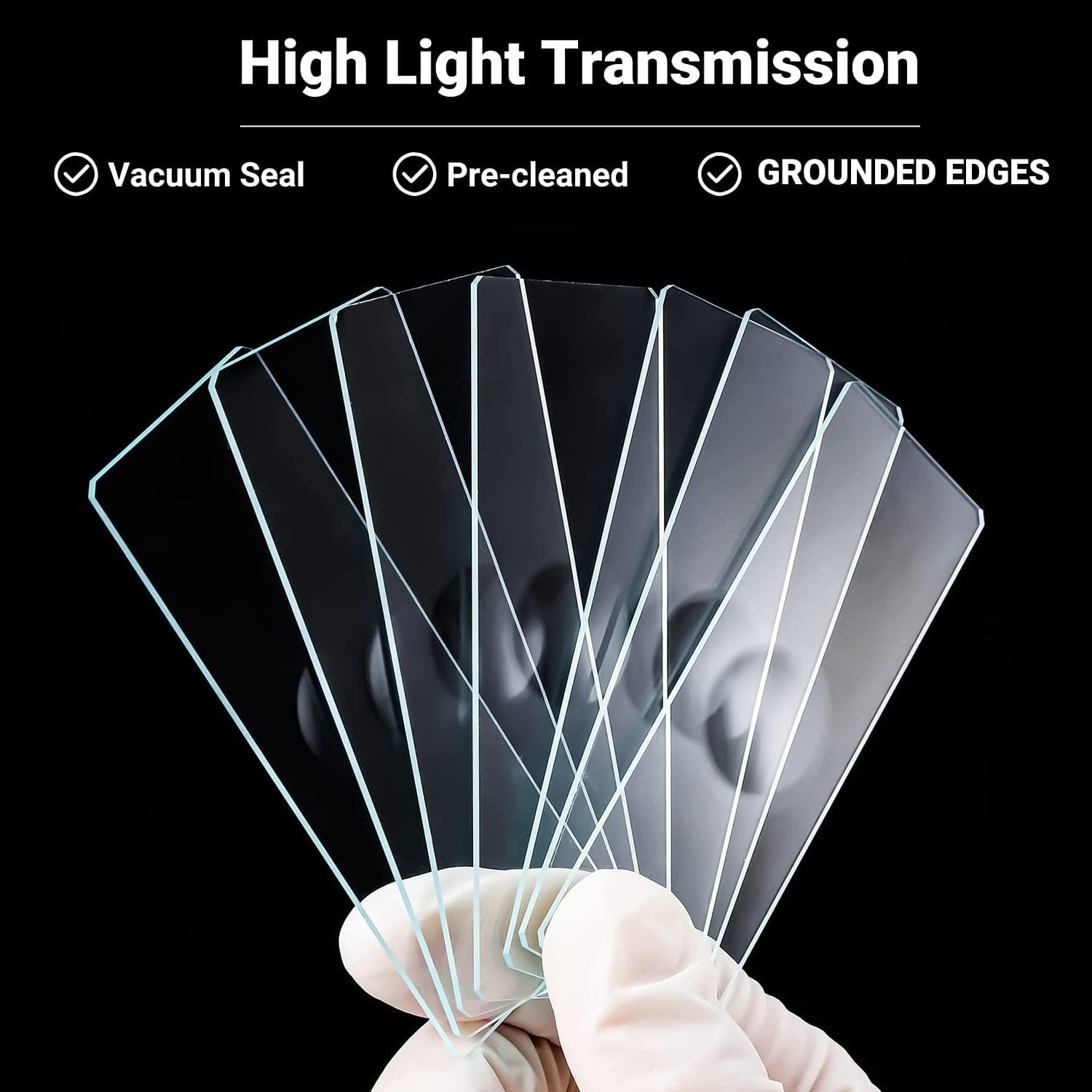 50pcs Microscope Slide Concave Single Concave Glass Slide with Single Depression