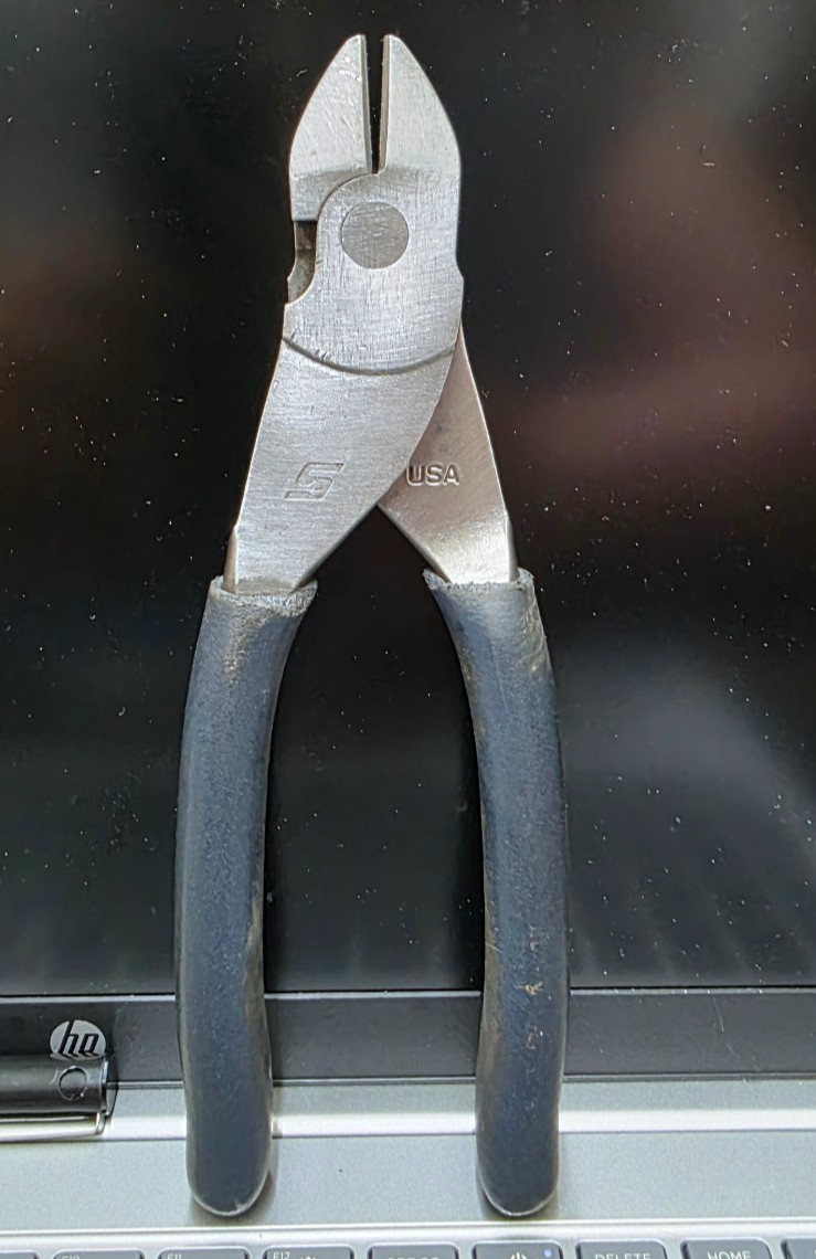 Snap-on™ 87ACF Diagonal Cutters Cutting Pliers Dark Titanium Grey Vinyl Grip