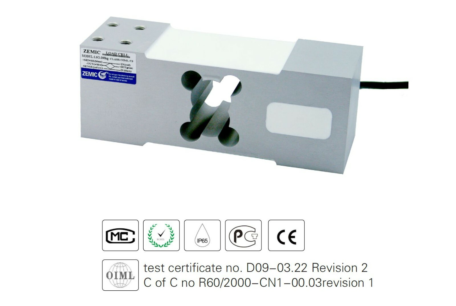 ZEMIC L6G 300KG Load Cell compatible Tedea 1263