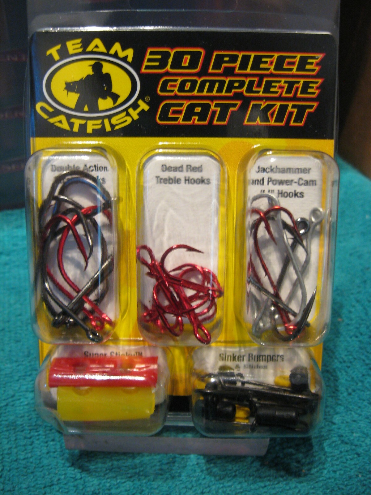 Team Catfish 30 Piece Deluxe Cat Kit Hooks Sinker Slides & Bumpers & Tubes