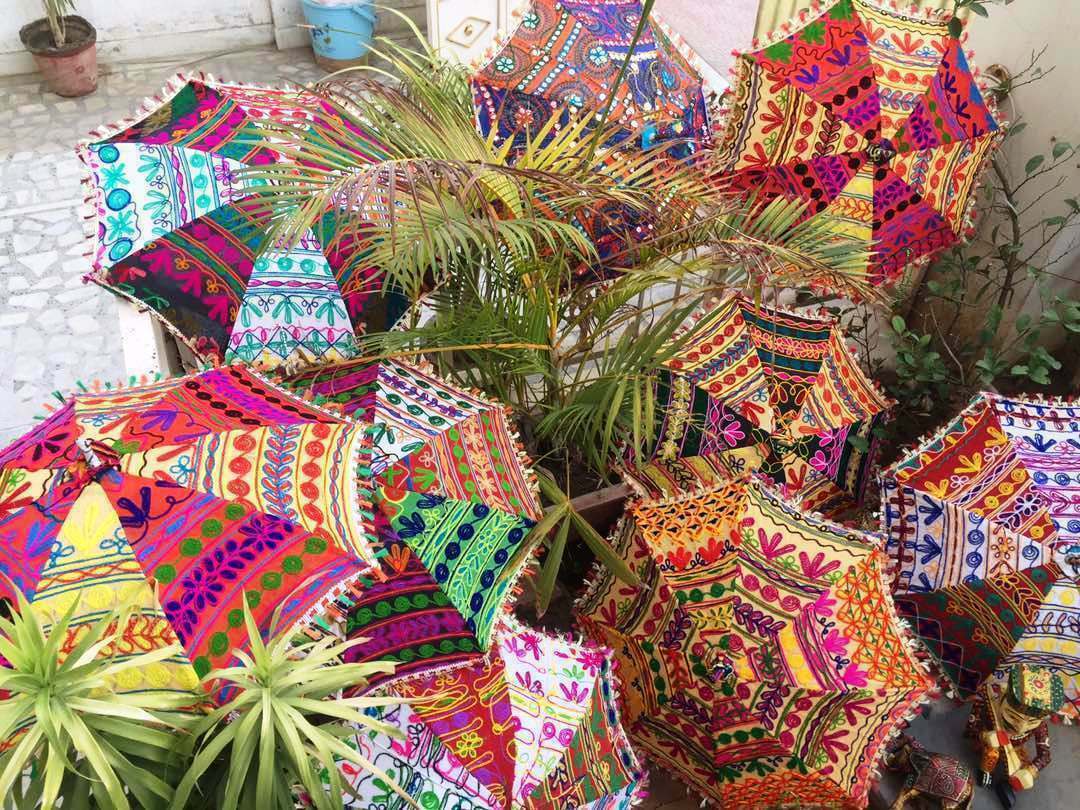Wholesale Lot Pcs Indian Umbrella Wedding Mehndi Event Parasol Decorative Party