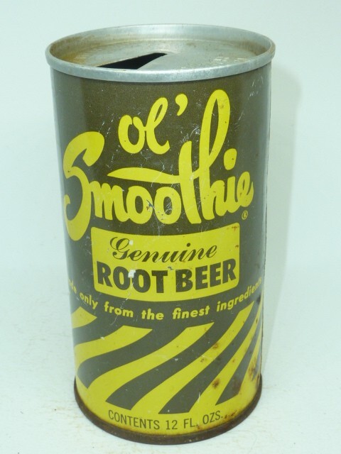Empty Top Opened 12oz Ol' Smoothie Genuine Root Beer Tab-Top