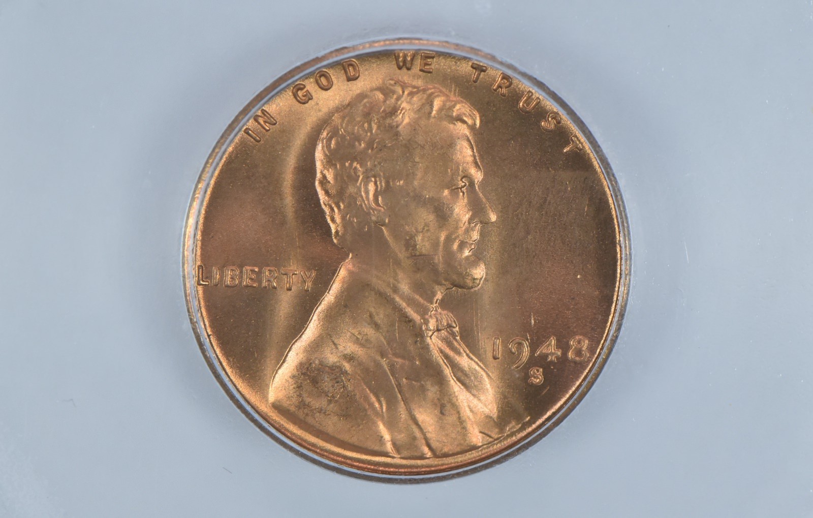 1948-S Lincoln Wheat Cent MS66 RD ICG