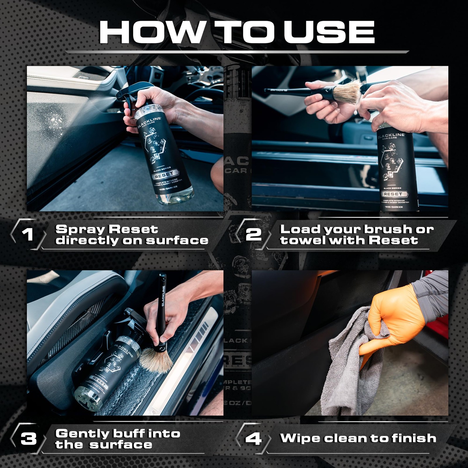 Blackline Luxury Scented Interior Cleaner Reset Deep Cleans & Deodorizes All ...