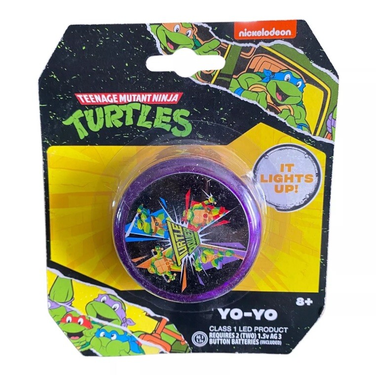 Nickelodeon TMNT Teenage Mutant Ninja Turtles Light Up Yo-Yo Purple New Yoyo