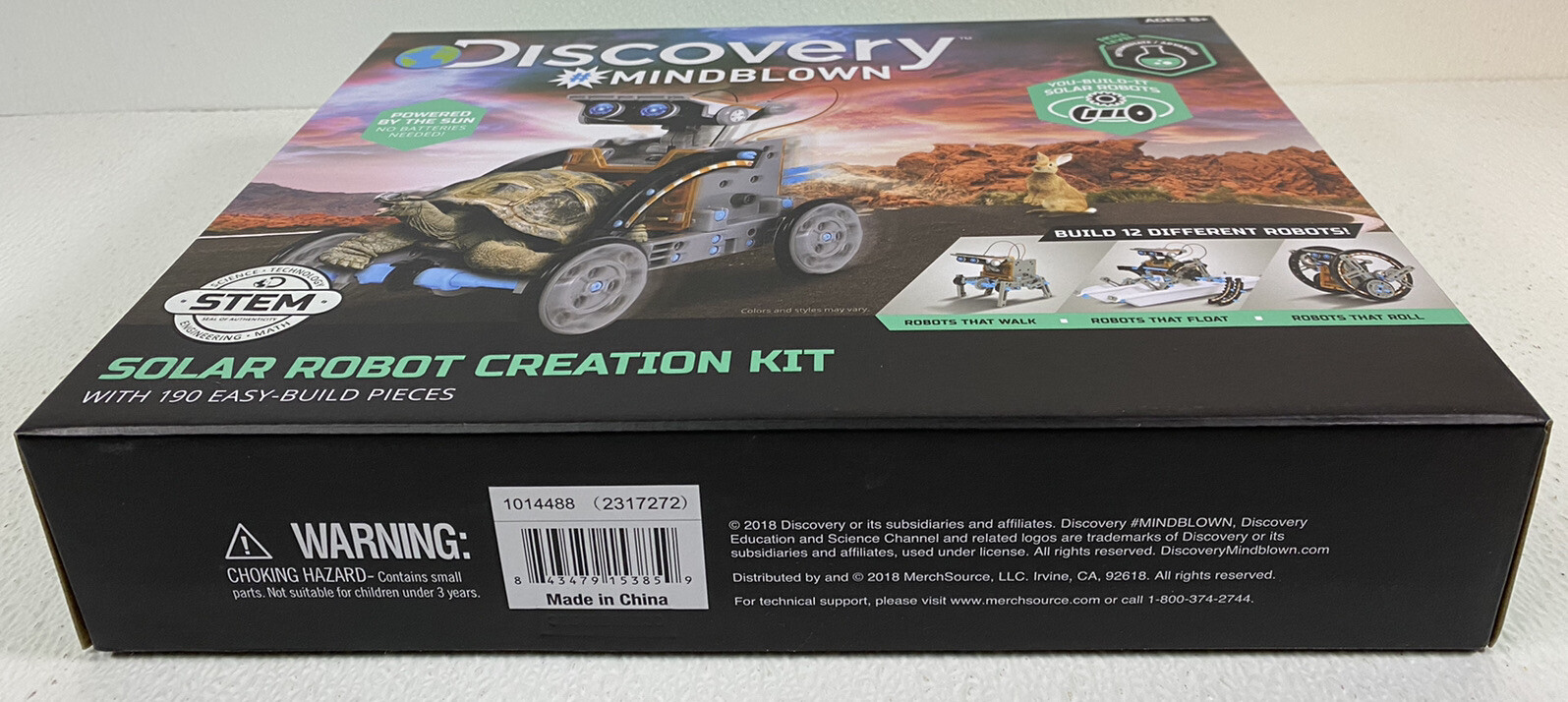 Discovery Mindblown Solar Robot Creation Kit 190 Pieces CIB Partially Built