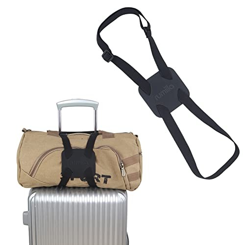 Luggage Straps Bag Bungee， Luggage Straps Suitcase Adjustable Belt，Add Black-2