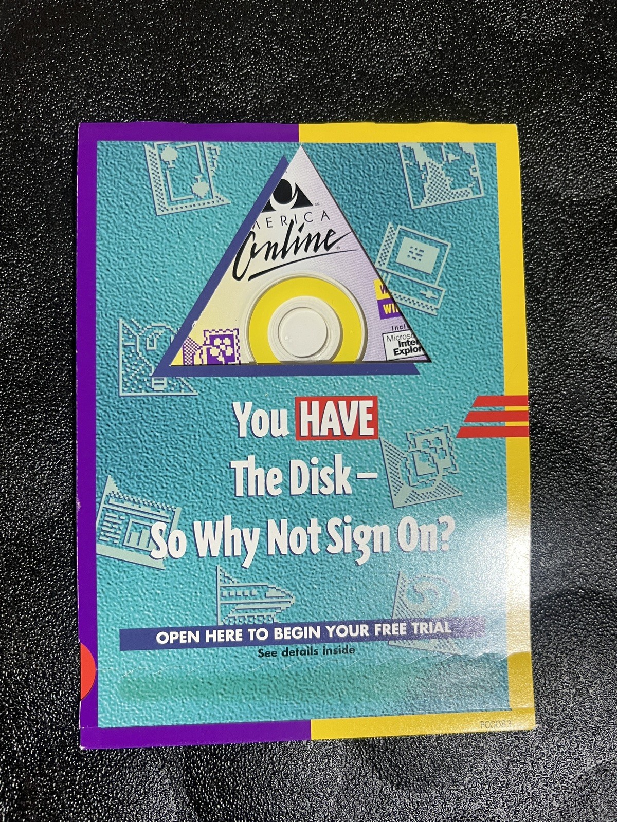 Version 3.0 America Online Collectible CD, Vintage AOL Install Disc, 1997