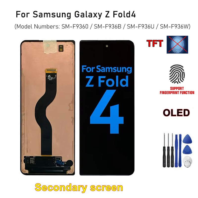 For Samsung Galaxy Z Fold4 OLED TFT LCD Touch Screen Digitizer Display Assembly
