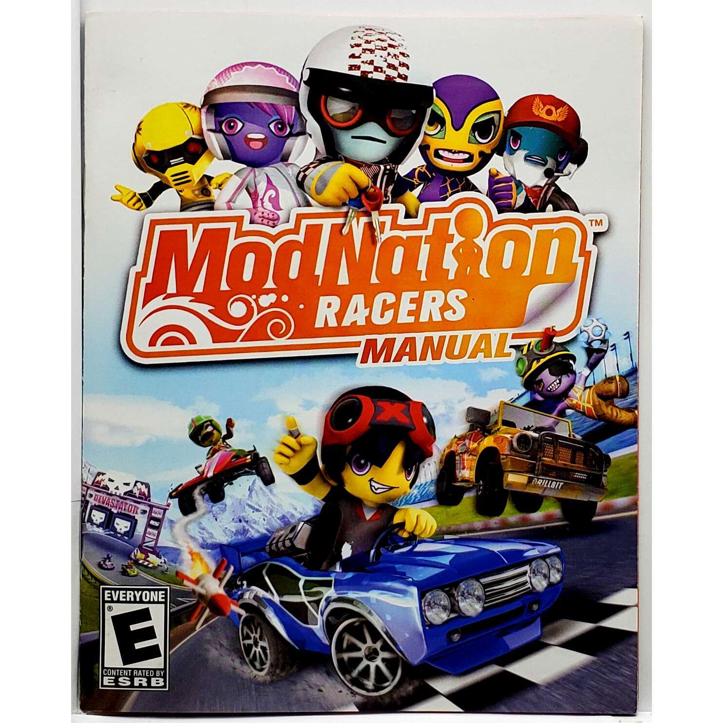 (Manual Only) ModNation Racers Sony Playstation 3 Excellent Original