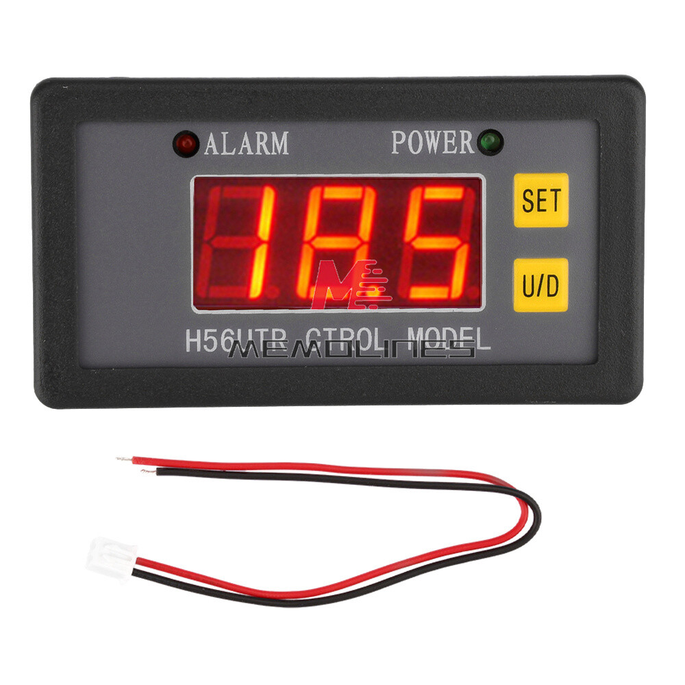12V 24V 48V LED 2Wire 3Digit Display DC Voltmeter Relay Control Switch Voltmeter