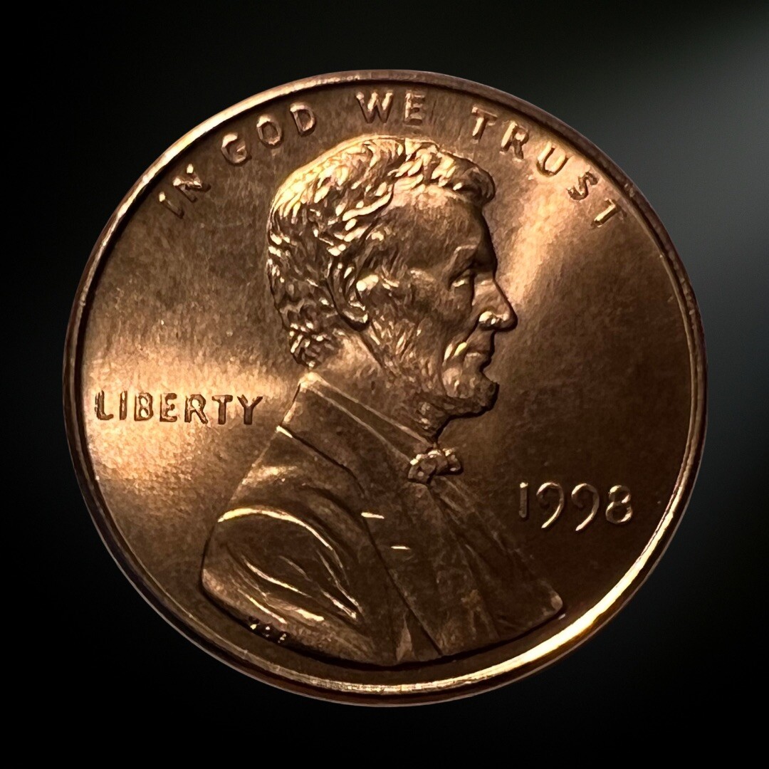 1998 Lincoln Memorial Penny BU Brilliant Uncirculated Philadelphia Mint