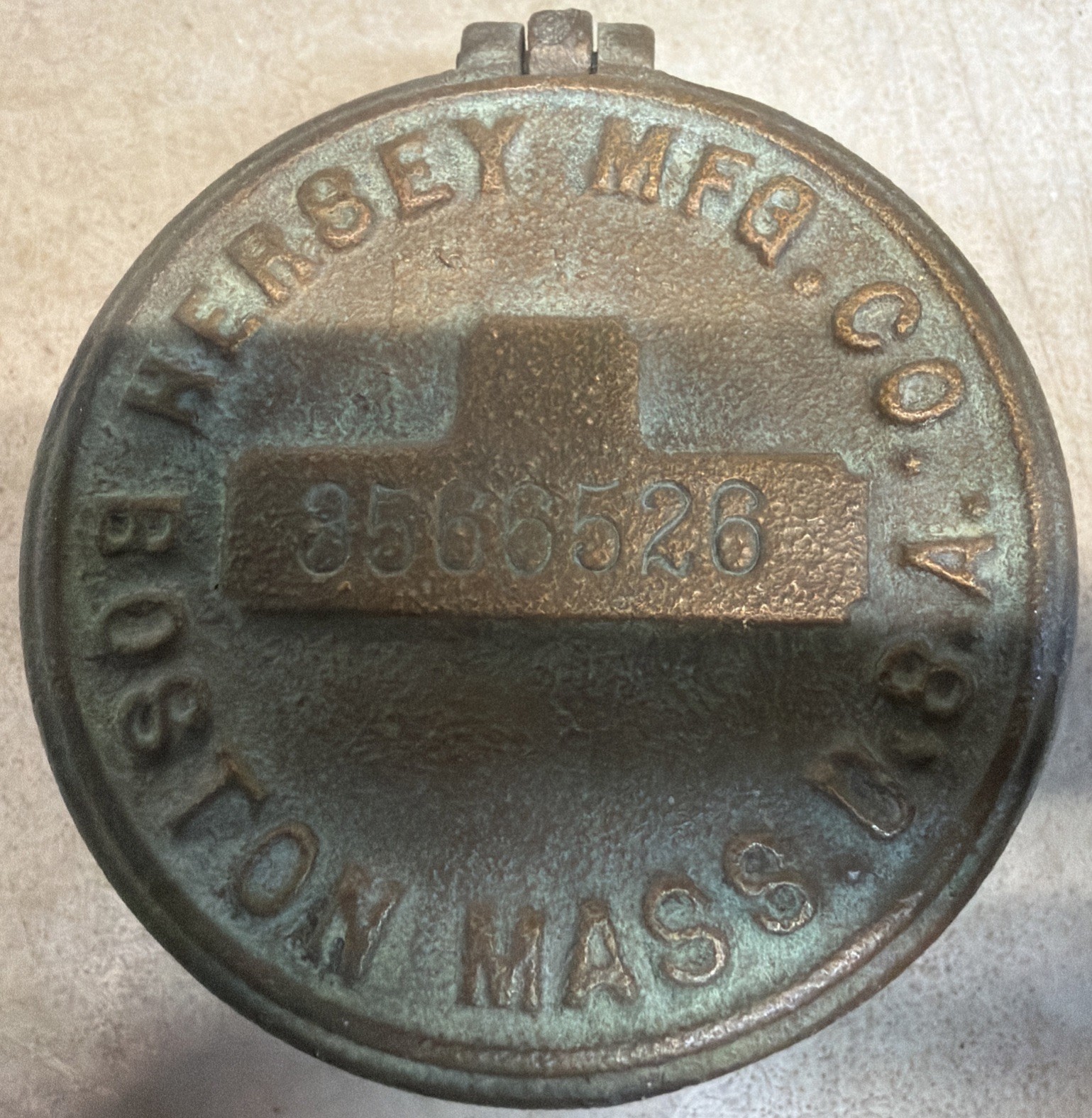 Hersey MFG. CO. Brass Meter Cover Model 3566526