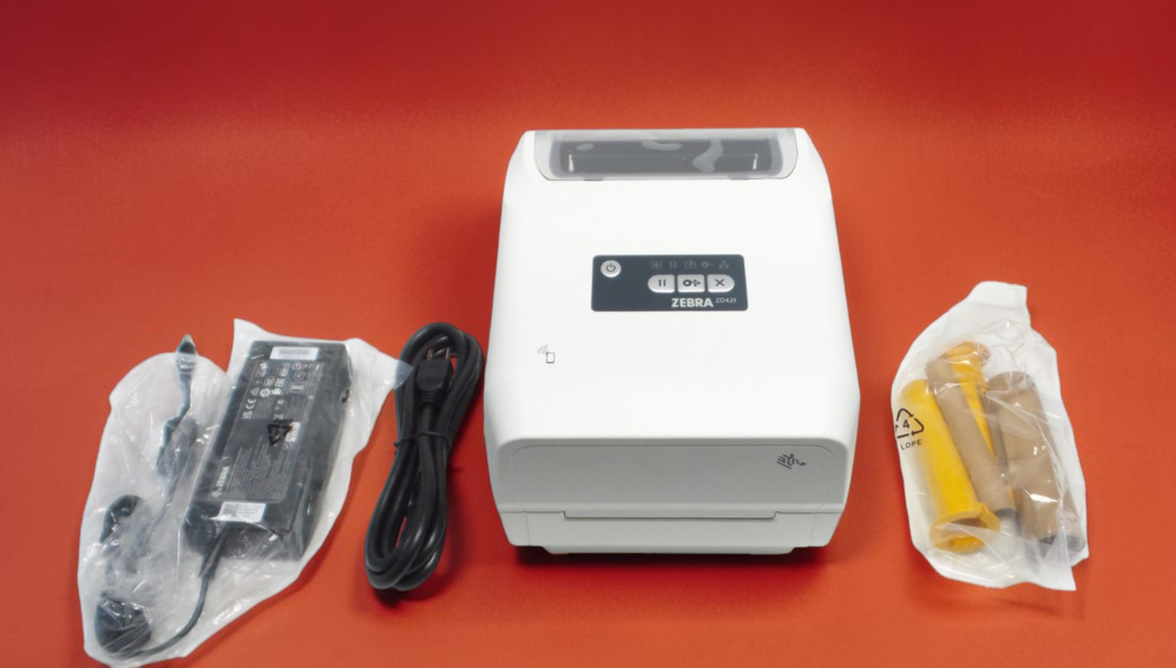 Zebra ZD421T 203 dpi Thermal Transfer Printer, USB, Bluetooth and WiFi
