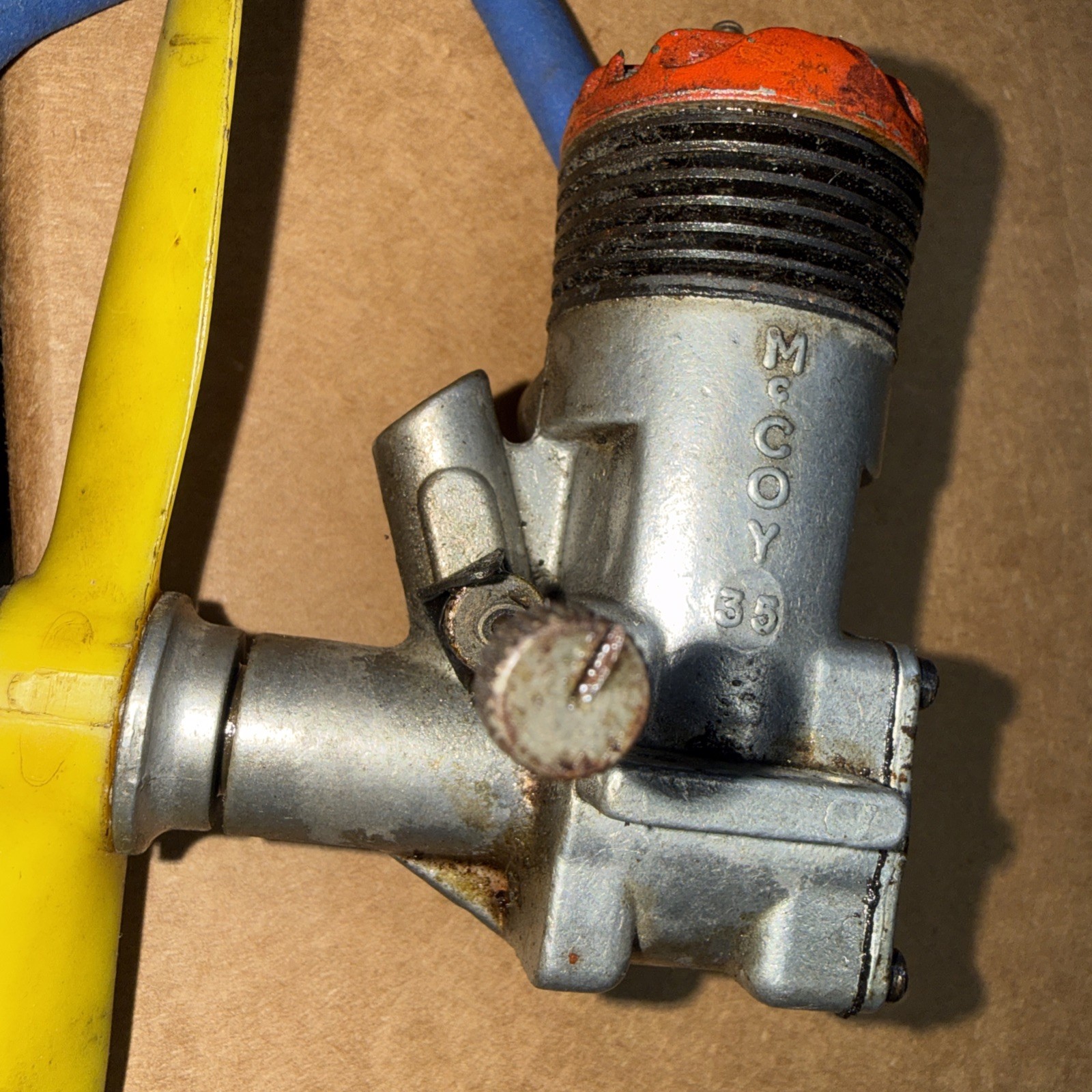 McCoy 35 Redhead CL model airplane engine Has Nice Pop To It As Shown