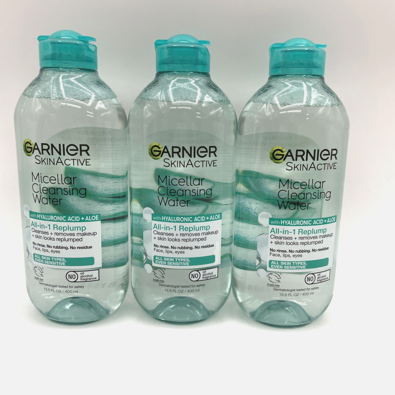 Garnier Micellar Water with Hyaluronic Acid Facial Cleanser & Makeup Remover 3PK
