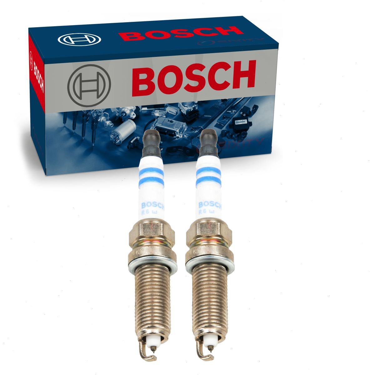 2 pc Bosch 8121 Double Platinum Spark Plugs for 5118 Ignition Wire Secondary uz