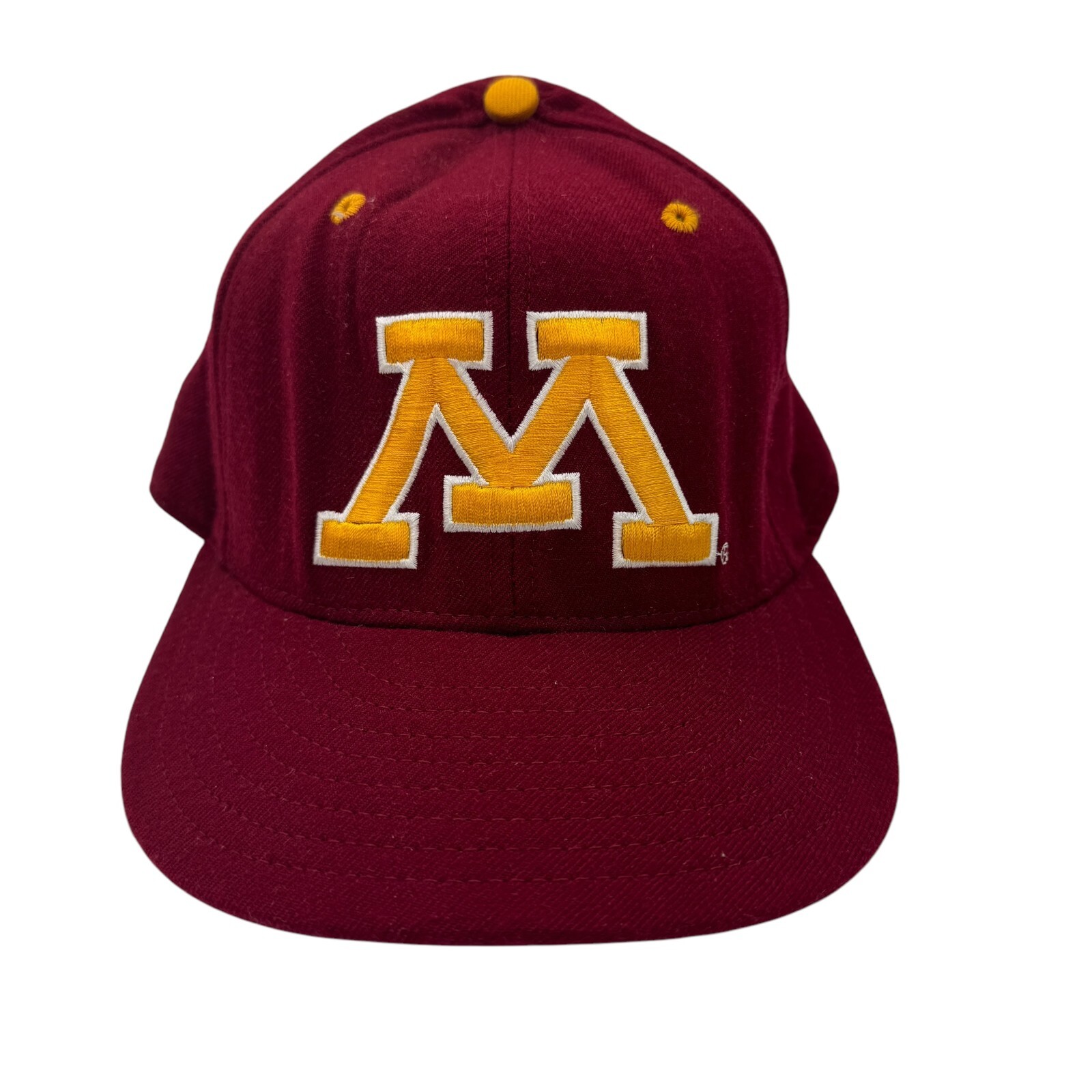 Vintage Minnesota Gophers New Era Hat Adult 7 1/4 Pro Model Fitted Cap USA Made