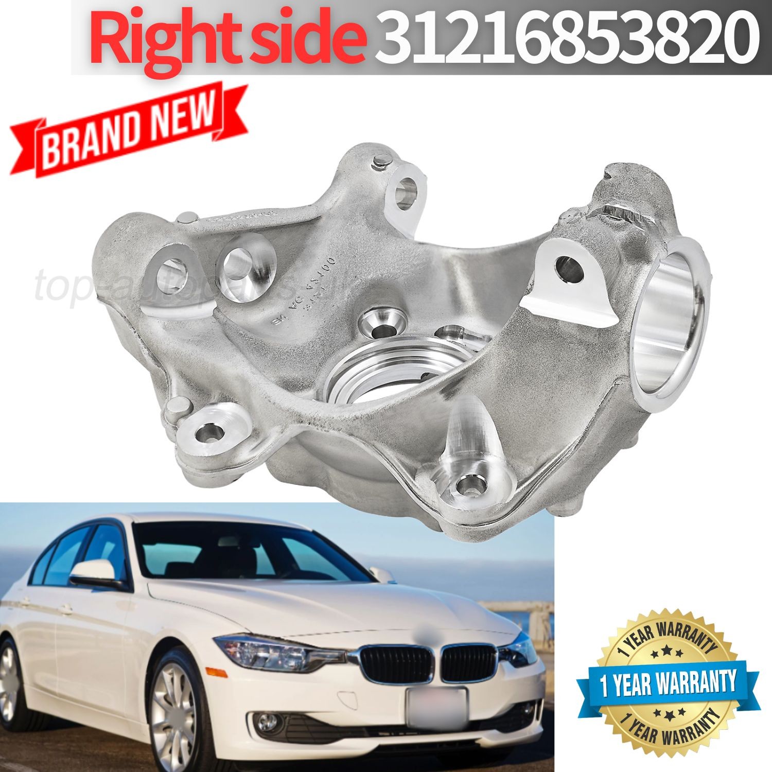 Front Right Steering Knuckle Spindle Knuckle 6853820 For BMW 320i 330i 340i 335i