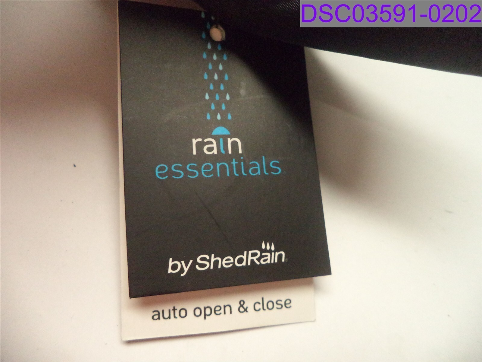 ShedRain Essentials Auto Open & Close Black Umbrella P/N 2506