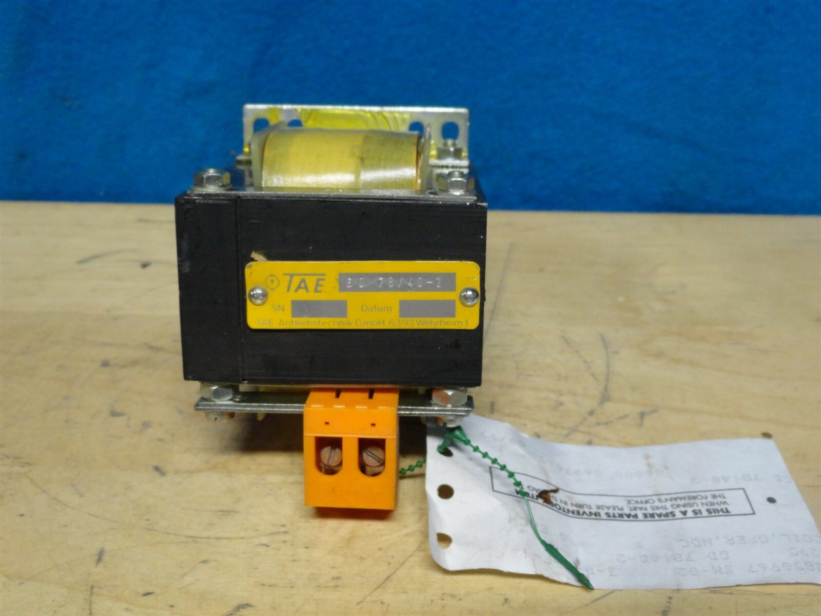 Antriebstechnik TAE Transformer - Nach VDE 0550 - NEW - 6D 78/40-2 TAE - (NEW)