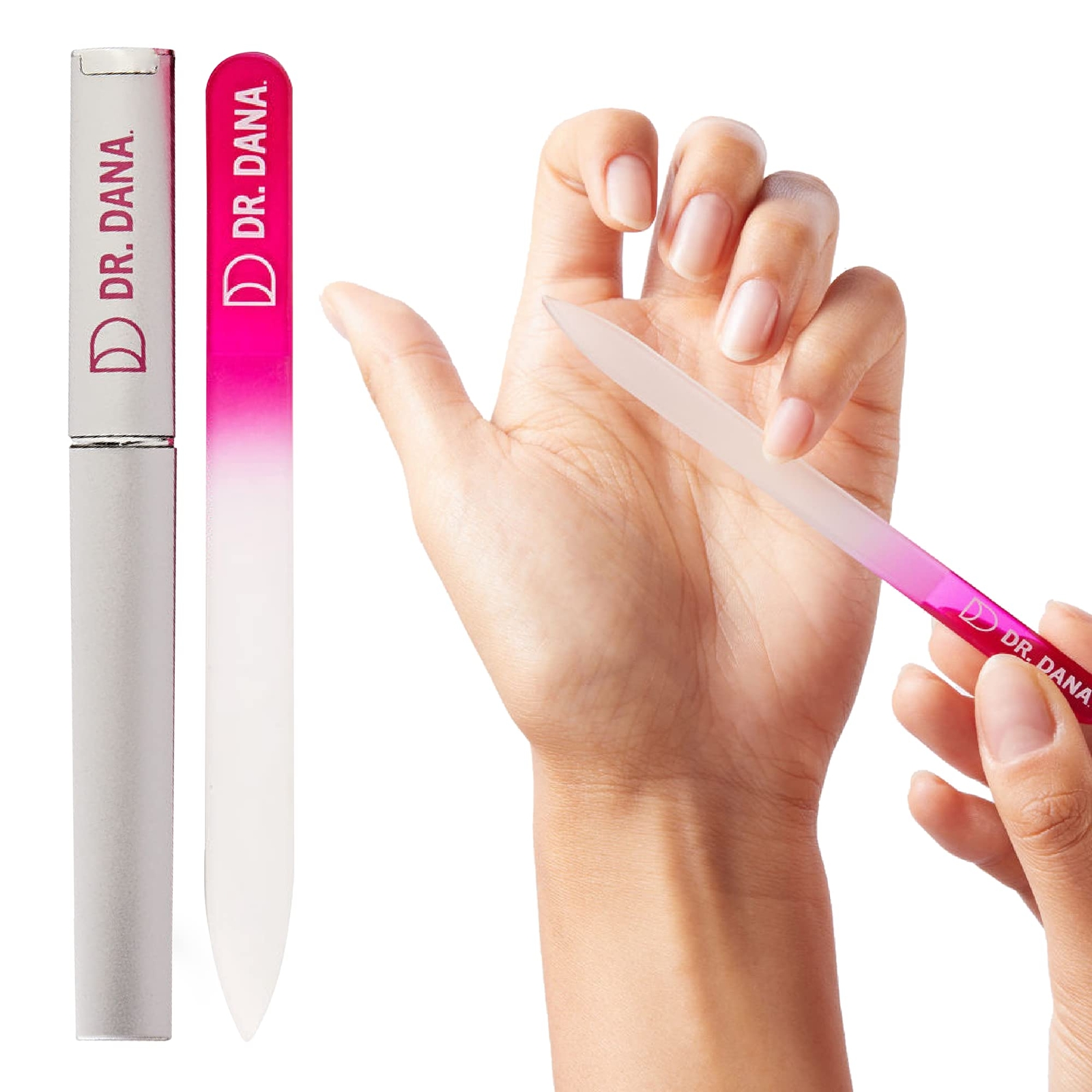 Dr Dana Glass Nail File with Case  This Premium Glass fingernail File for N