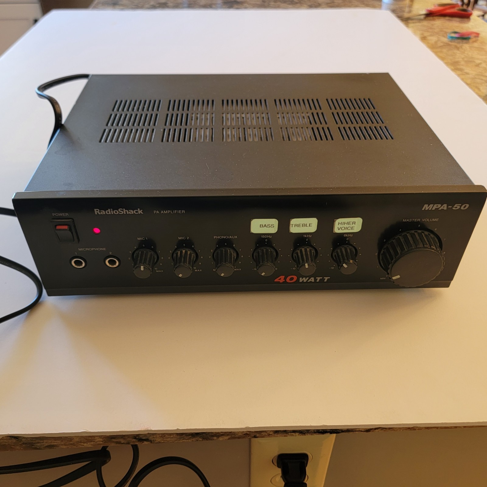 Radio shack MPA-50 40-Watt PA Amp Amplifier - Works