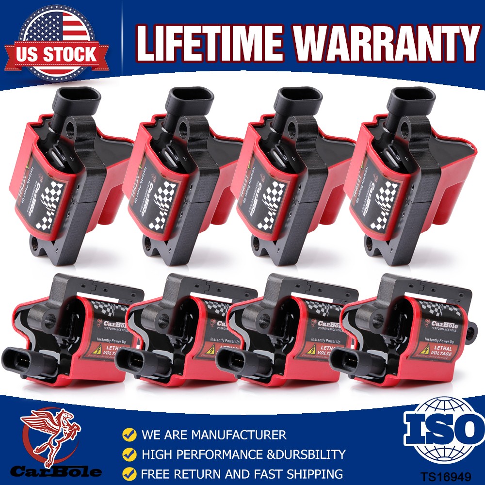 8 High Performance Ignition Coils For Chevy GMC 4.8L 5.3L 6.0L 8.1L UF271