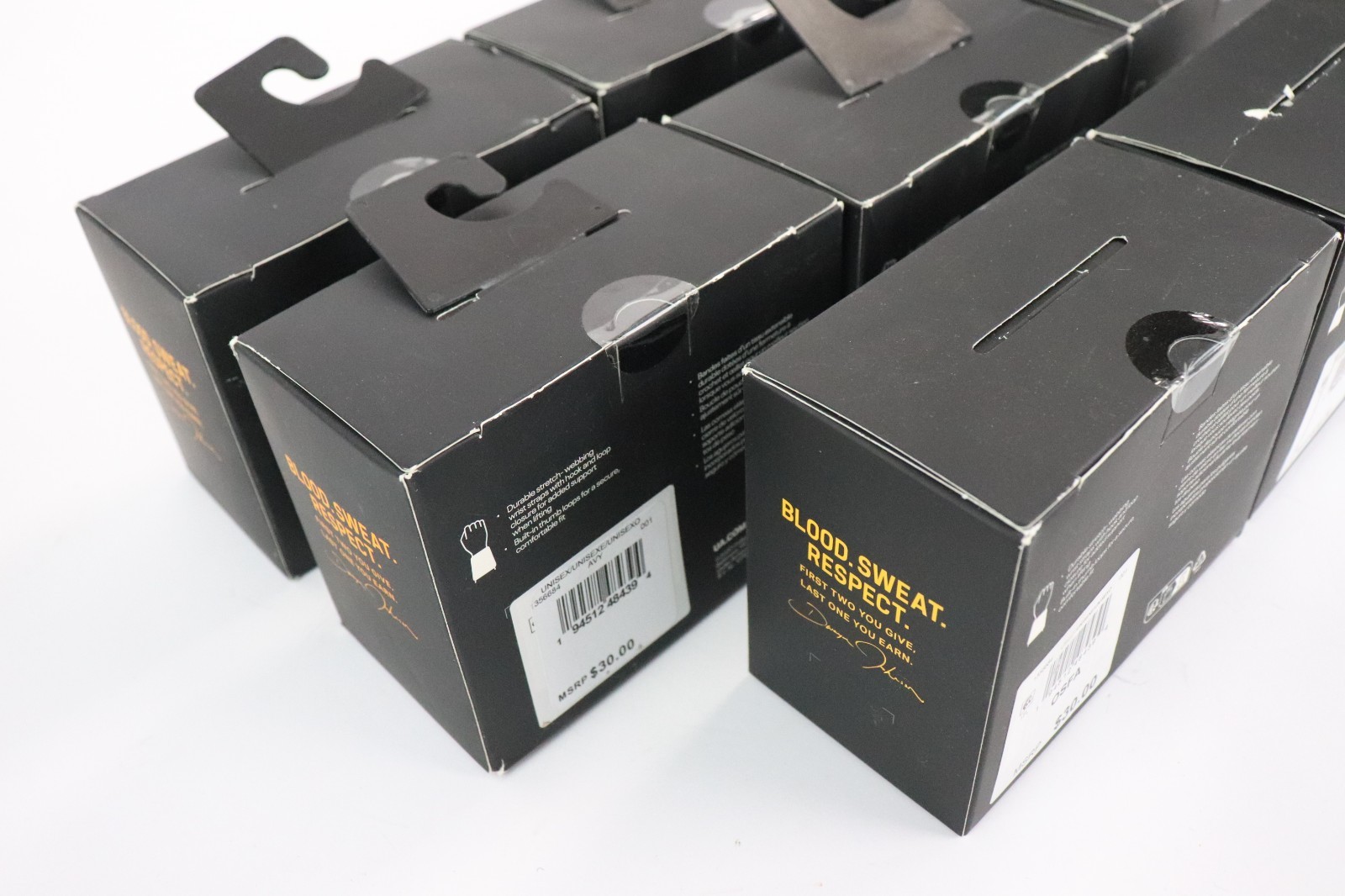 PACK OF 8 BOXES Under Armour Project Rock wrist wraps NEW Read