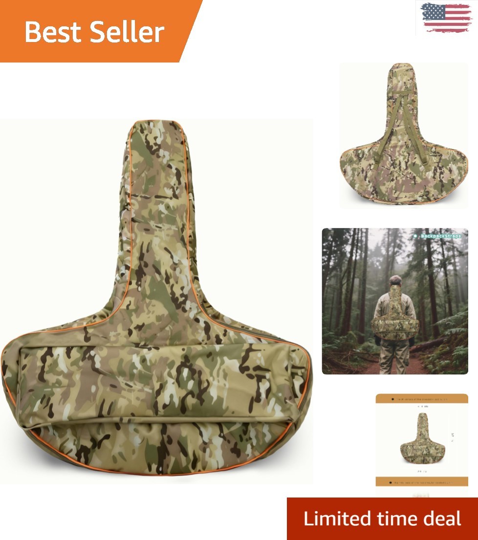 Soft Camo Crossbow Storage Bag - Waterproof Tactical Case with Adjustable Strap