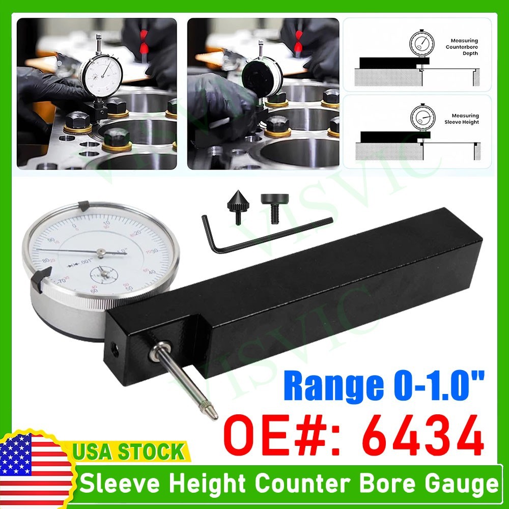 For Diesel Engines Cylinder Liner Protrusion Measurement Tool Dial Indicator🌙