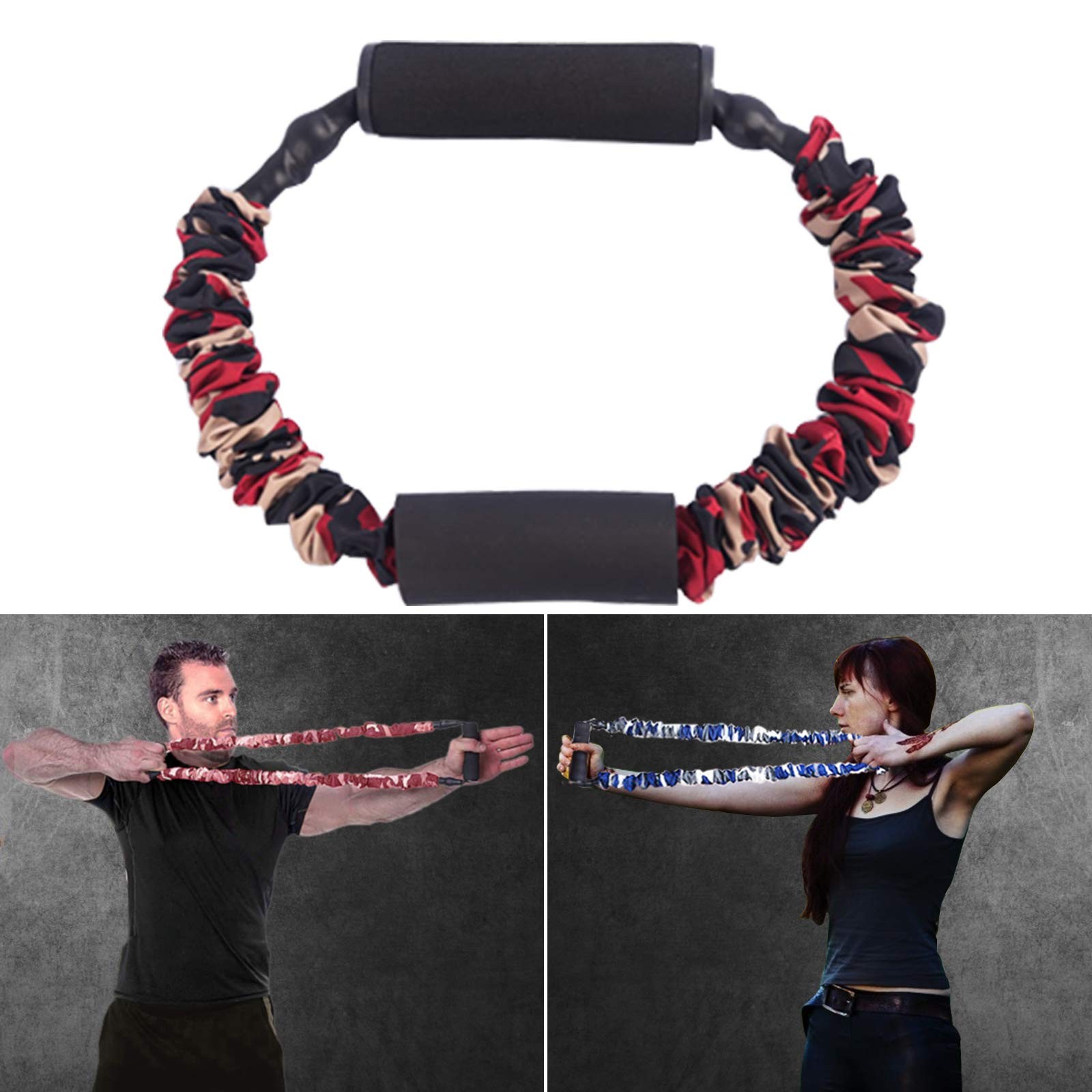 KIKIGOAL Archery Band Exerciser Bow Trainer Strength red 30LBS