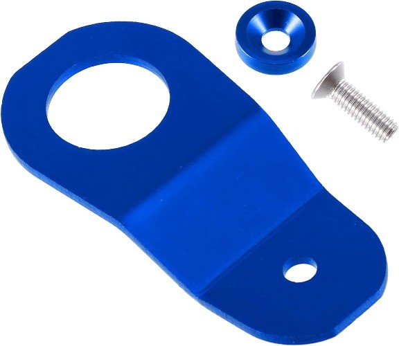 Radiator Stay Mount Bracket with Washer Kit, Aluminum Alloy Engine Water TanBlue
