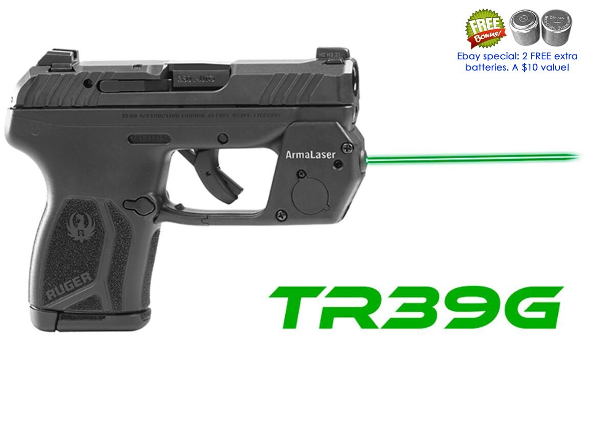 ArmaLaser TR39-G Ruger LCP Max GREEN Laser Sight with Grip Touch Activation