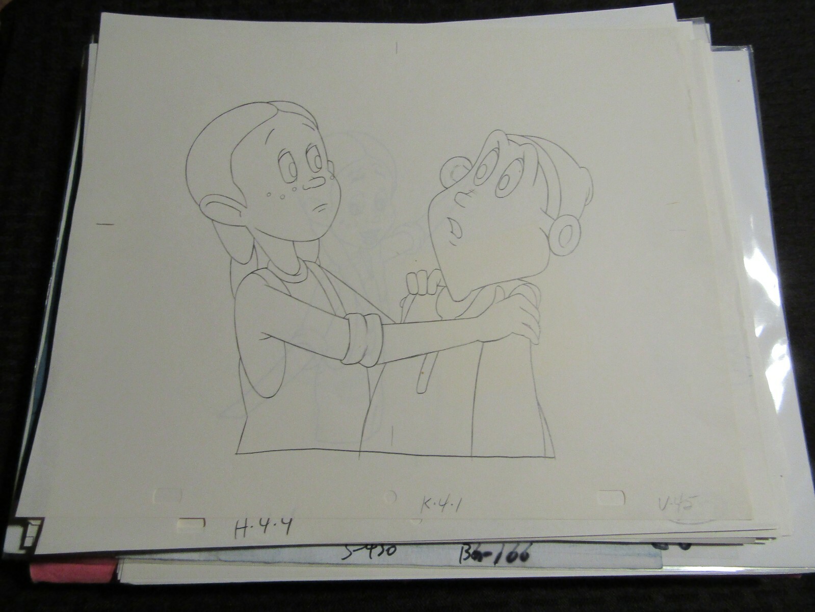 1979 INTERGALACTIC THANKSGIVING Cartoon Animation Drawing LOT of 3 Girl
