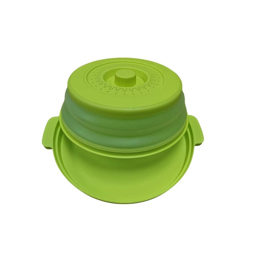 Foldable Splash Guard Base Mat with Anti-Scalding Lid - Perfect Kitchen Microwav